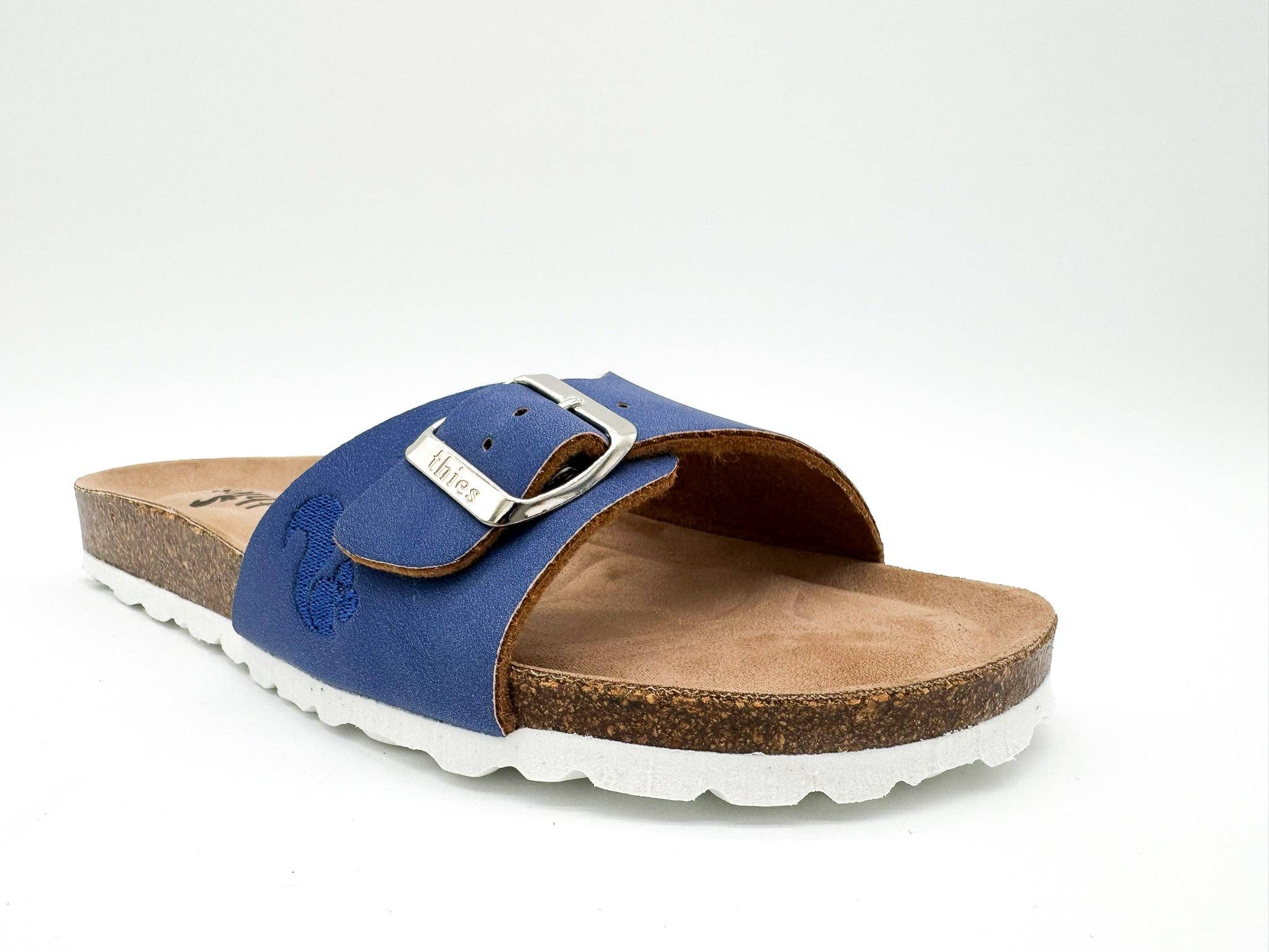 Thies 1856 ® Eco Bio Riemensandale vegan blau