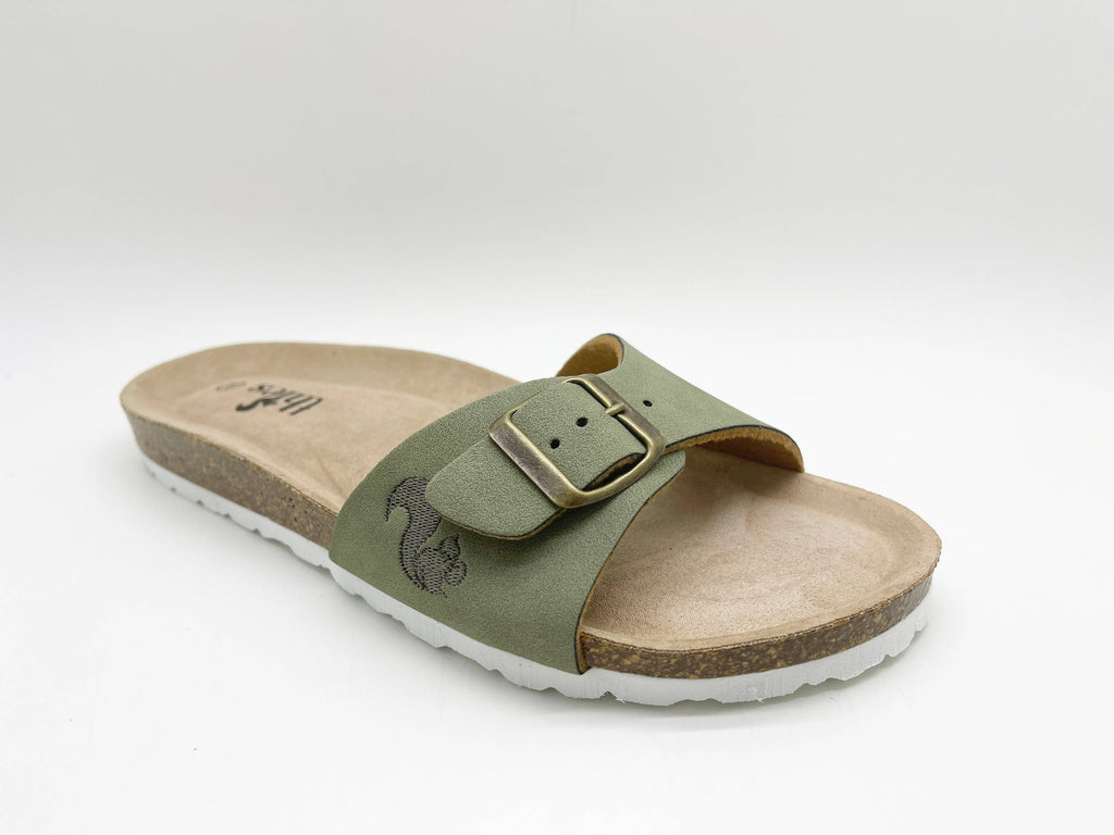 Thies 1856 ® Eco Bio Riemensandale vegan smaragdgrün