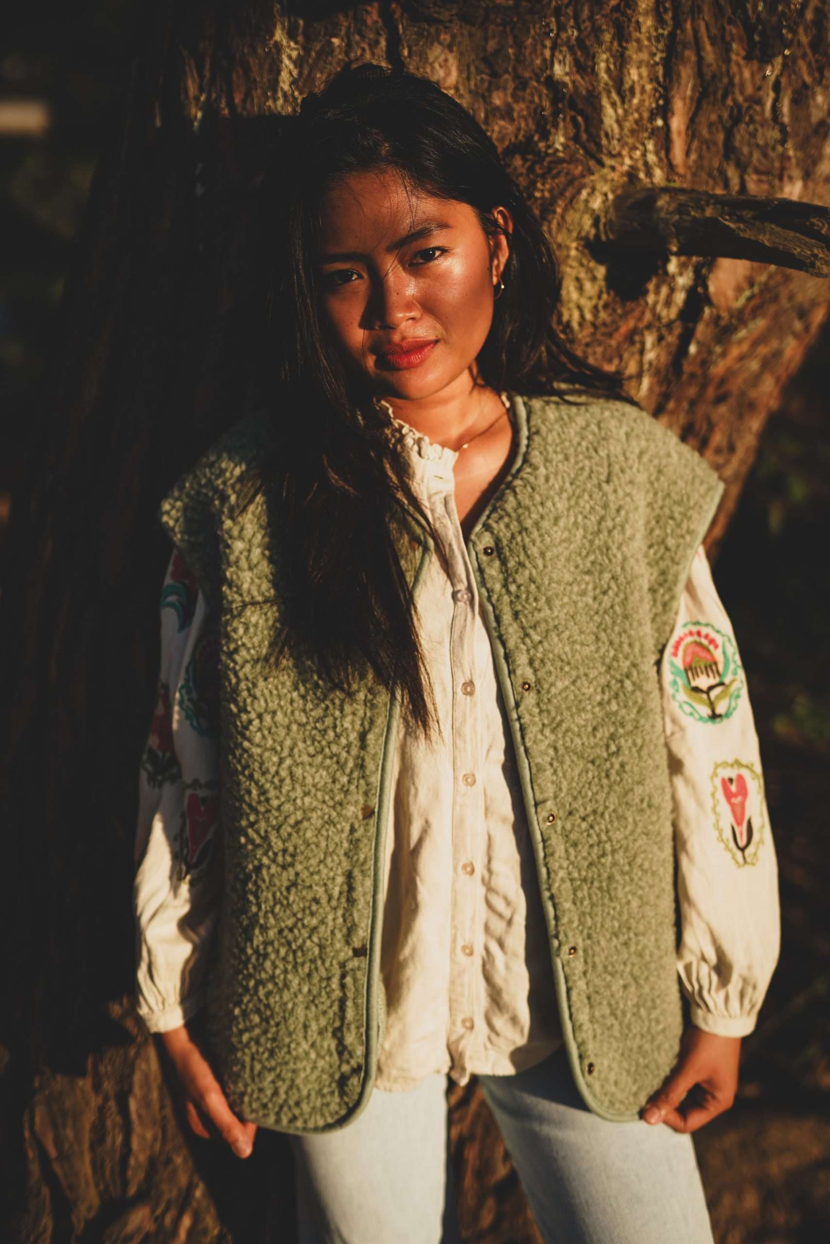 Woll-Bodywarmer – Nova Matcha