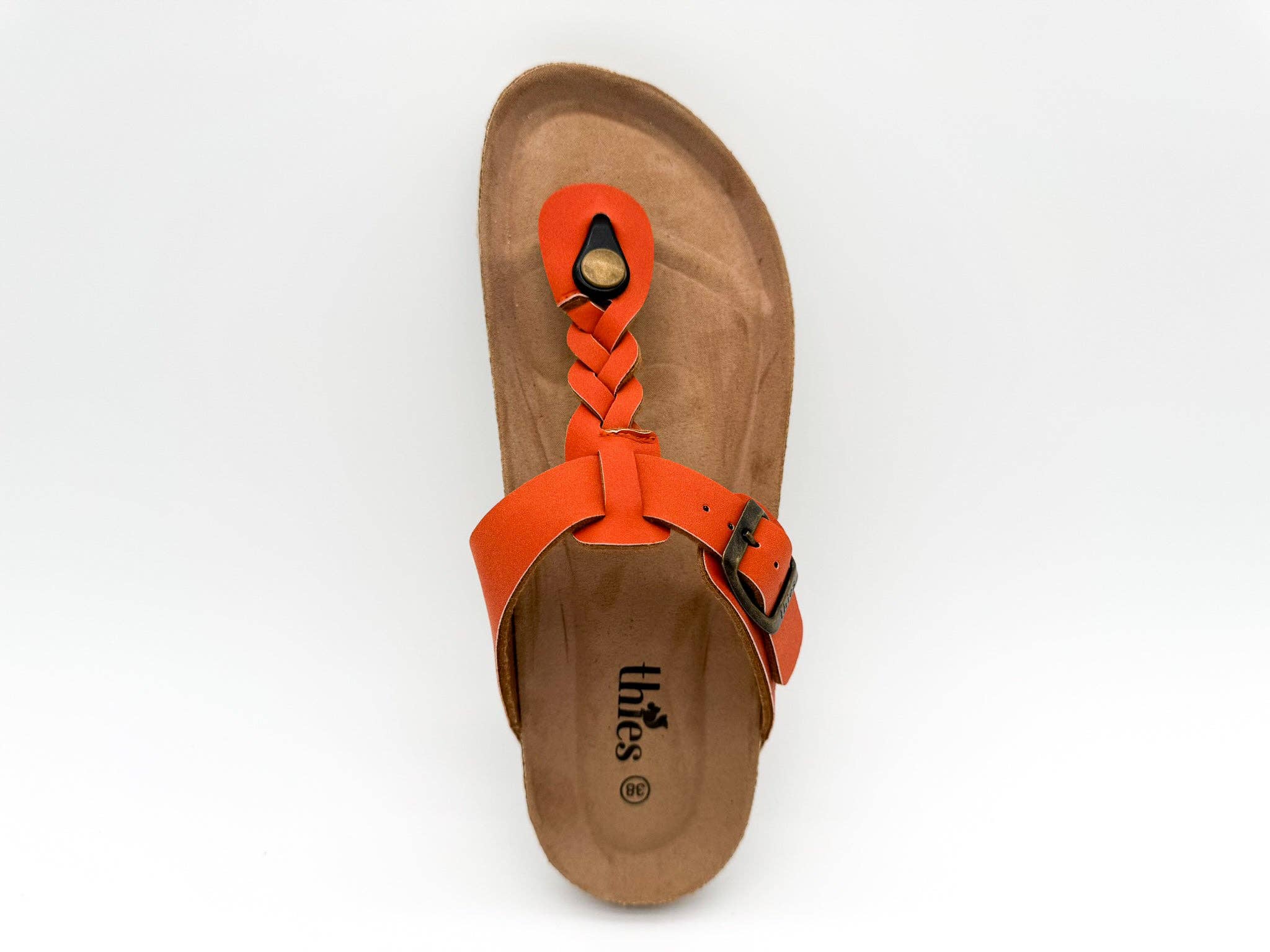 Thies 1856 ® Eco Thong Braid Sandale vegan Karotte
