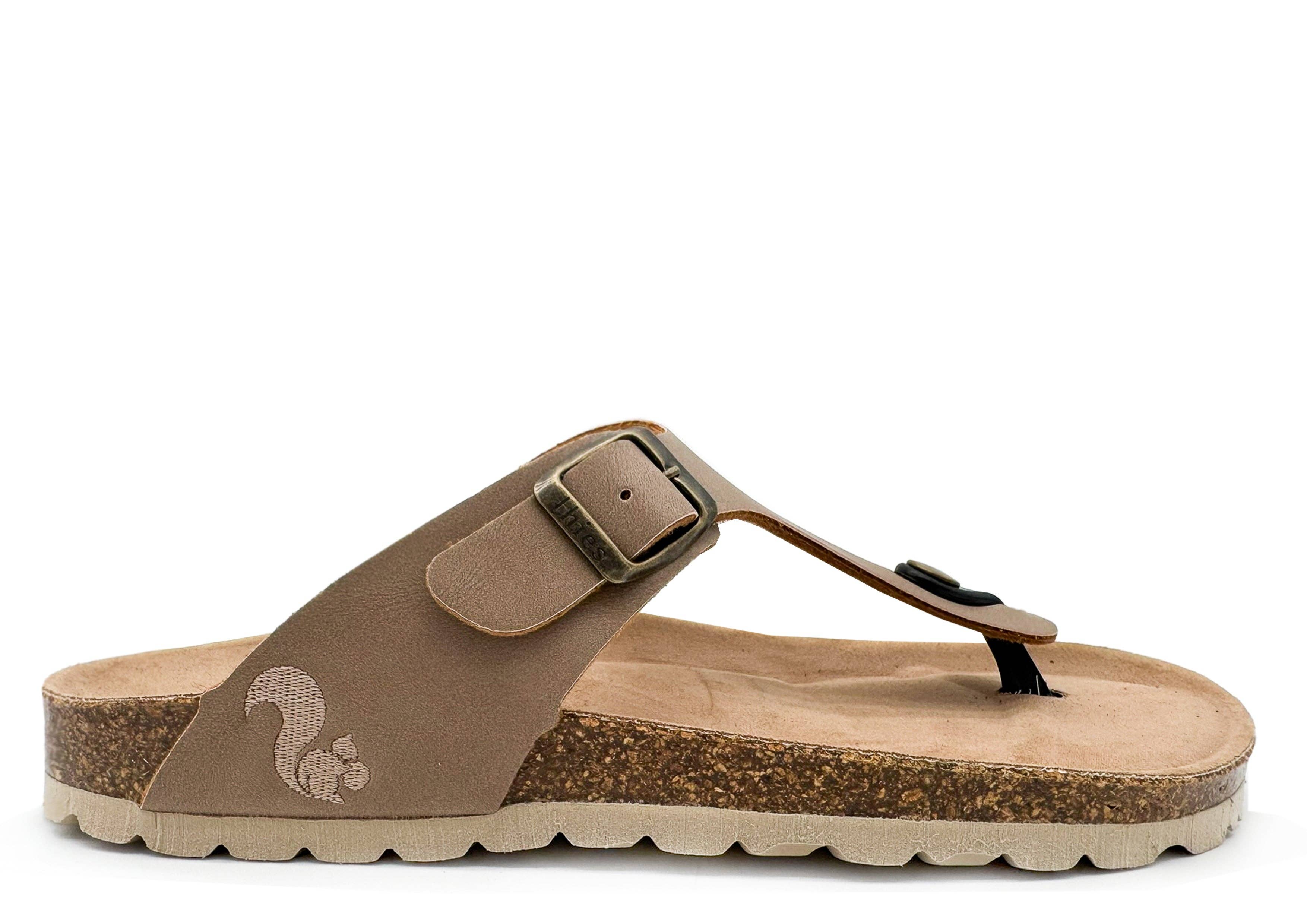 Thies 1856 ® Eco Bio Zehentrenner vegan elephant grey