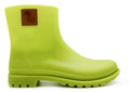 Thies ® Bio Regenstiefel Limette vegan | 100% wasserdichte biologisch abbaubare Regenstiefel