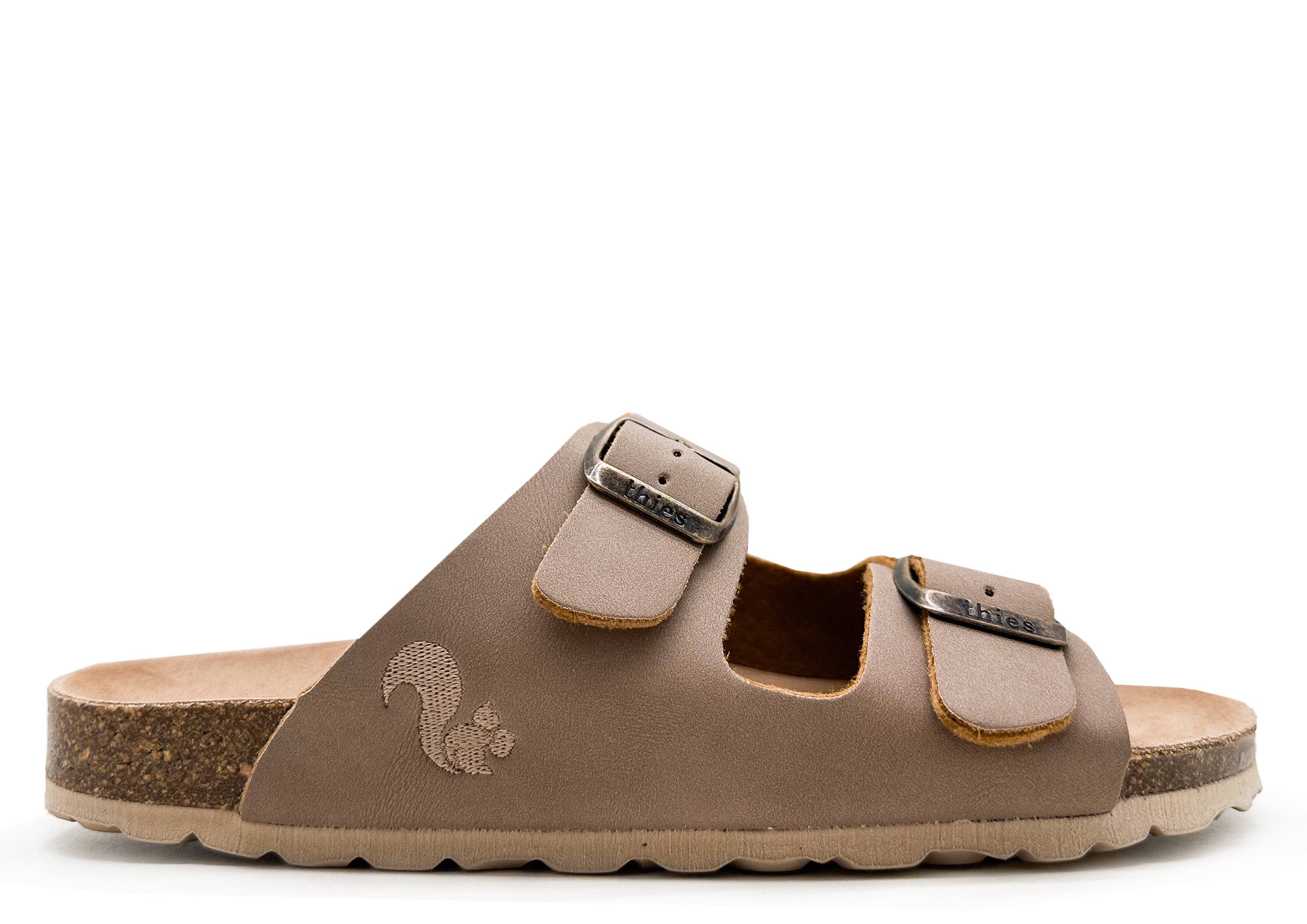 Thies 1856 ® Eco Bio vegane Sandalen in Elefantengrau