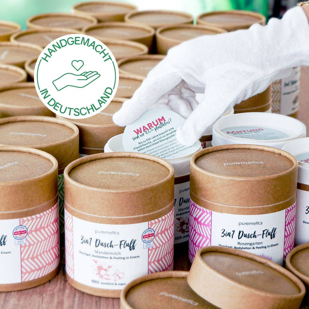Dusch-Fluff Gute Besserung – Aufmerksamkeit Geschenk vegan