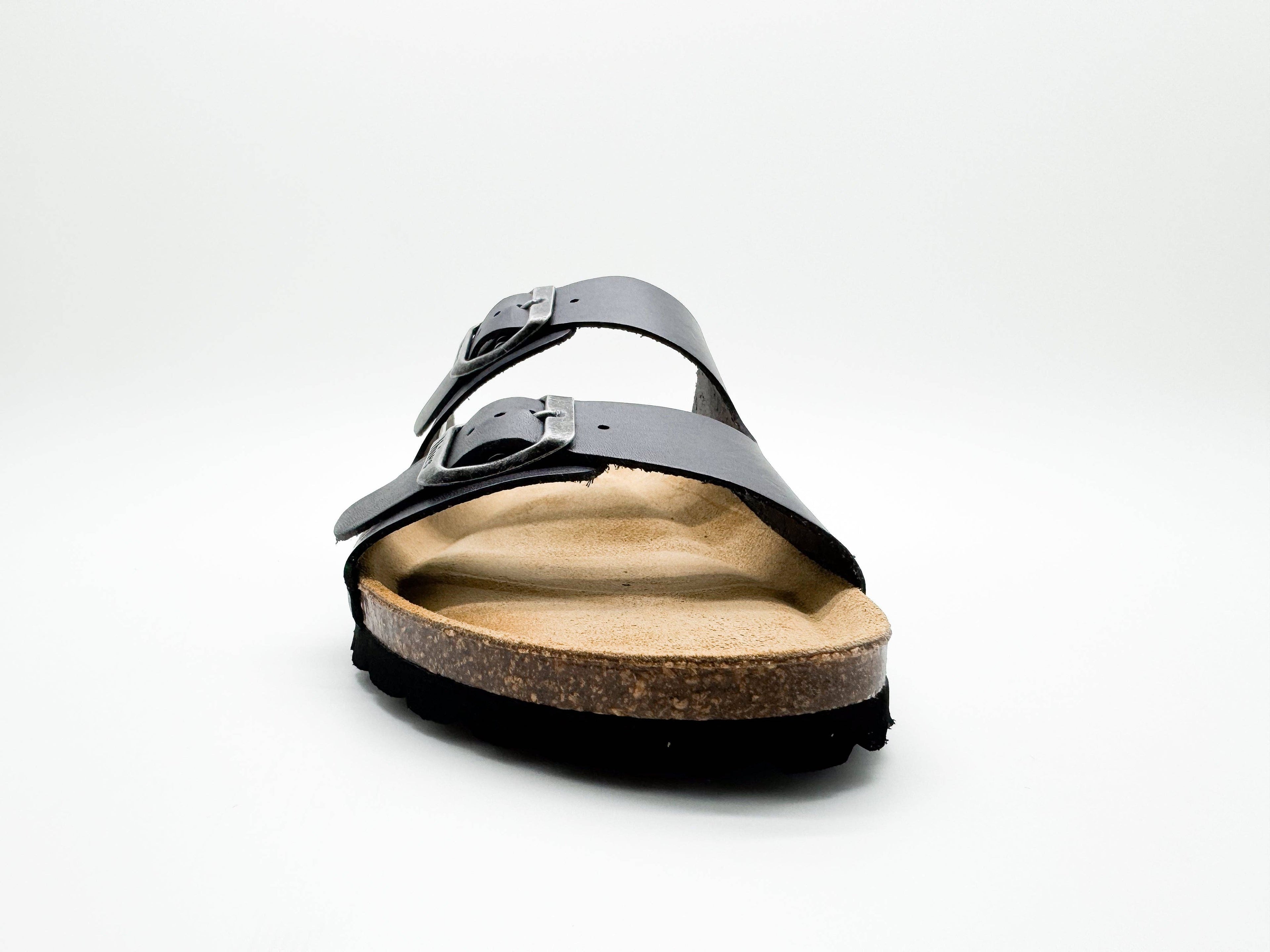 Thies 1856 ® Eco-Ledersandale Anthrazit