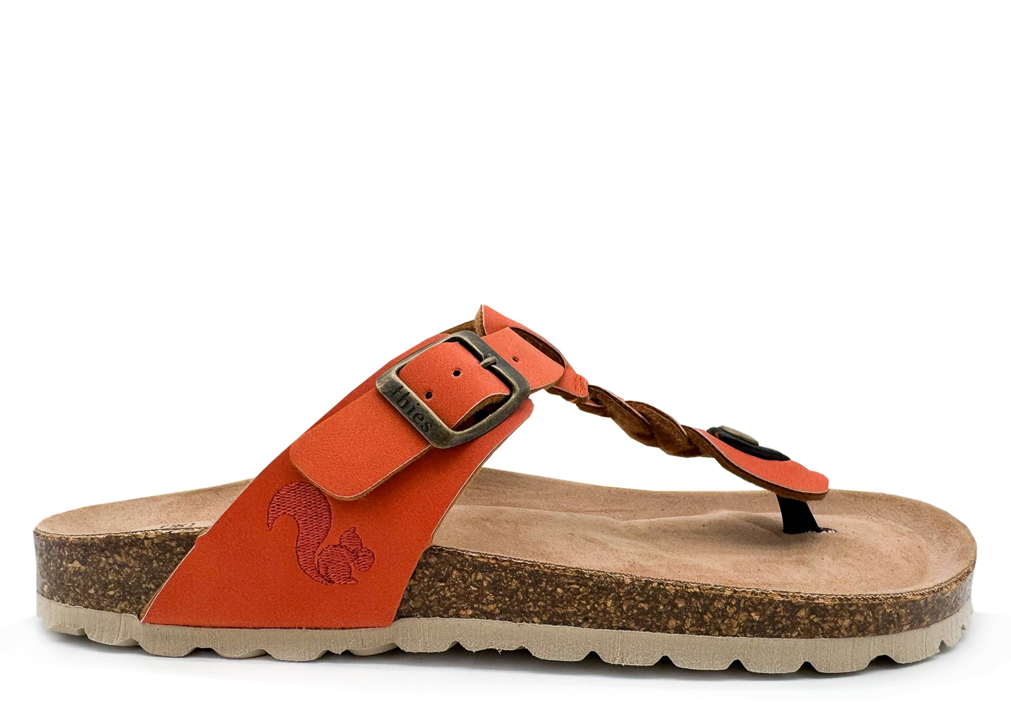 Thies 1856 ® Eco Thong Braid Sandale vegan Karotte