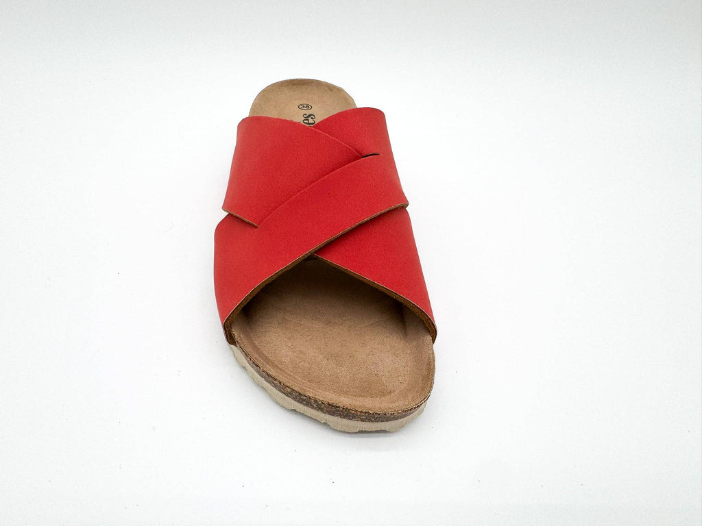 Thies 1856 ® Eco Bio Cross Sandale vegan koralle
