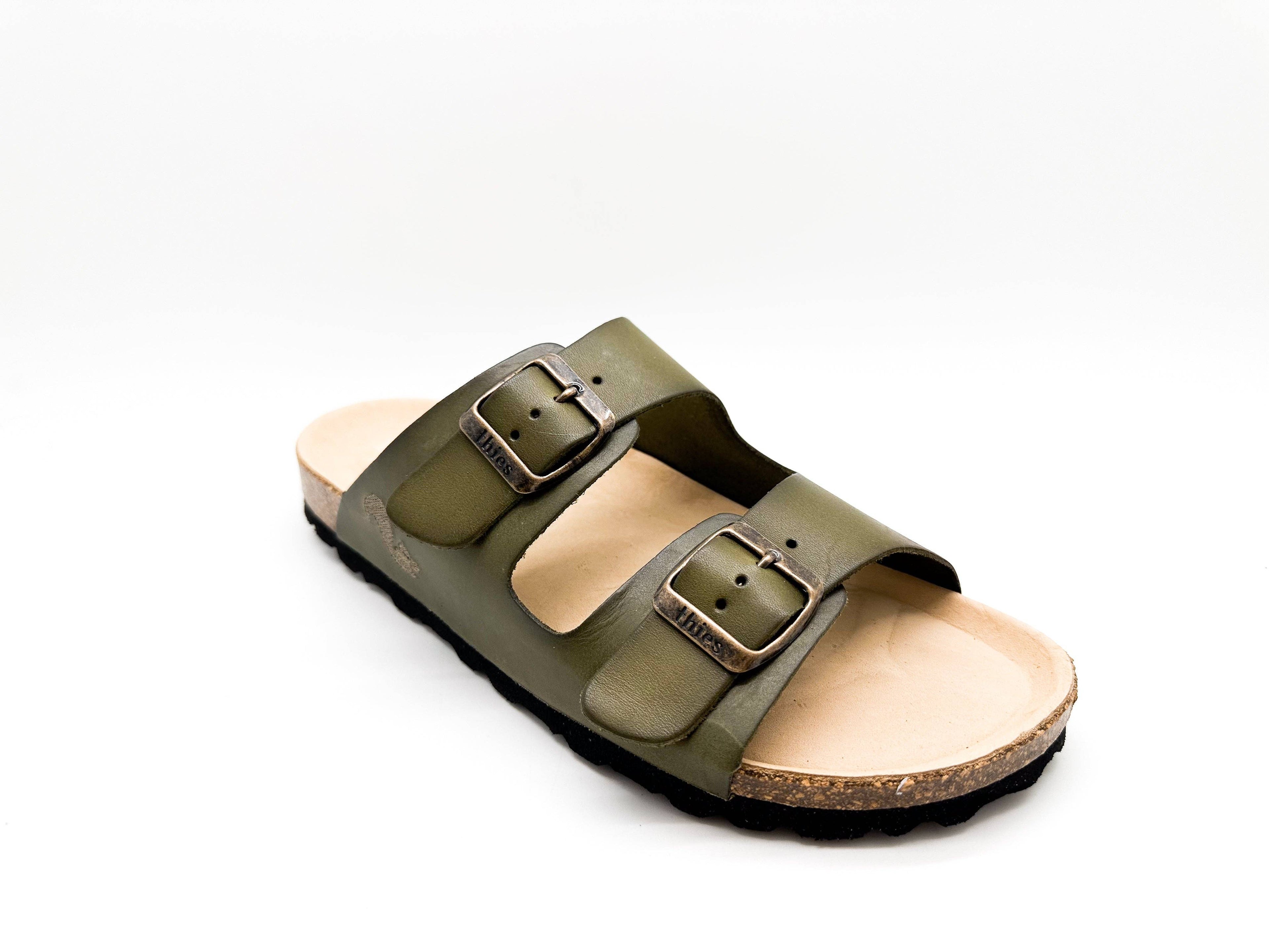 Thies 1856 ® Eco-Ledersandale Avocado