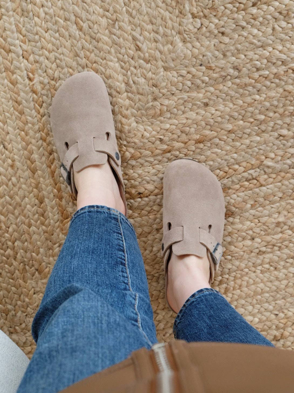 RIVA VELOUR TAUPE Unisex Clogs