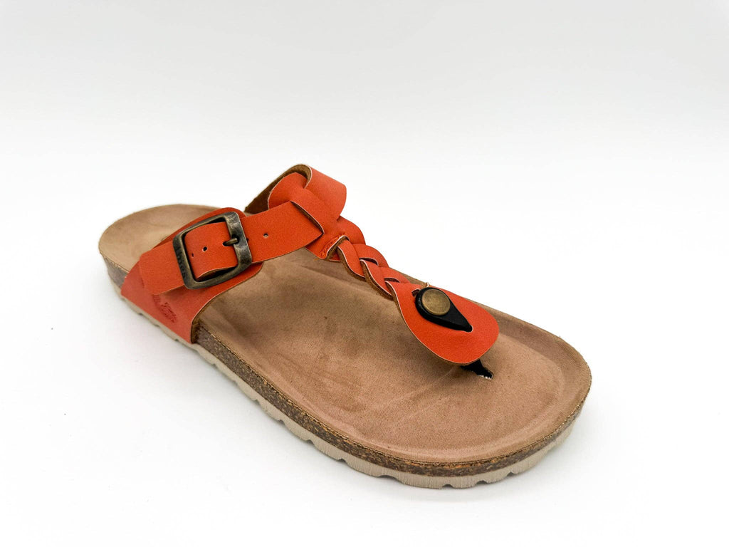 Thies 1856 ® Eco Thong Braid Sandale vegan Karotte