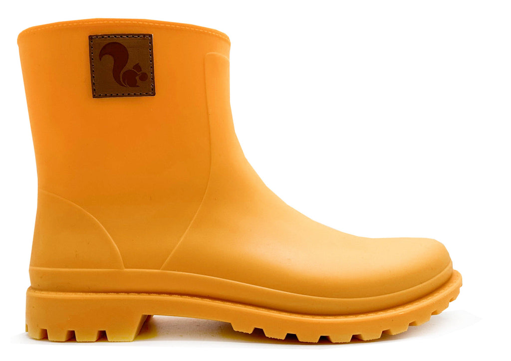 Thies® Bio-Regenstiefel Orange Juice vegan | 100 % wasserdichte, biologisch abbaubare Regenstiefel