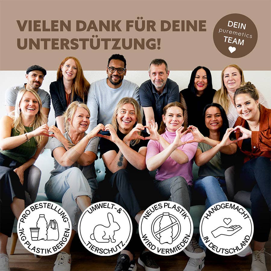 puremetics Dusch-Fluff Coffee Booster – Nachhaltige Pflege Made in Germany