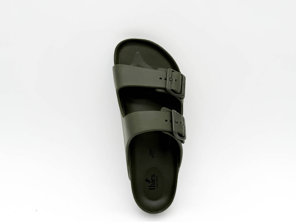 Thies 1856 ® Ecofoam Sandale vegan oliv