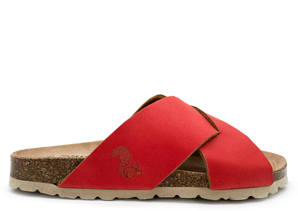 Thies 1856 ® Eco Bio Cross Sandale vegan koralle