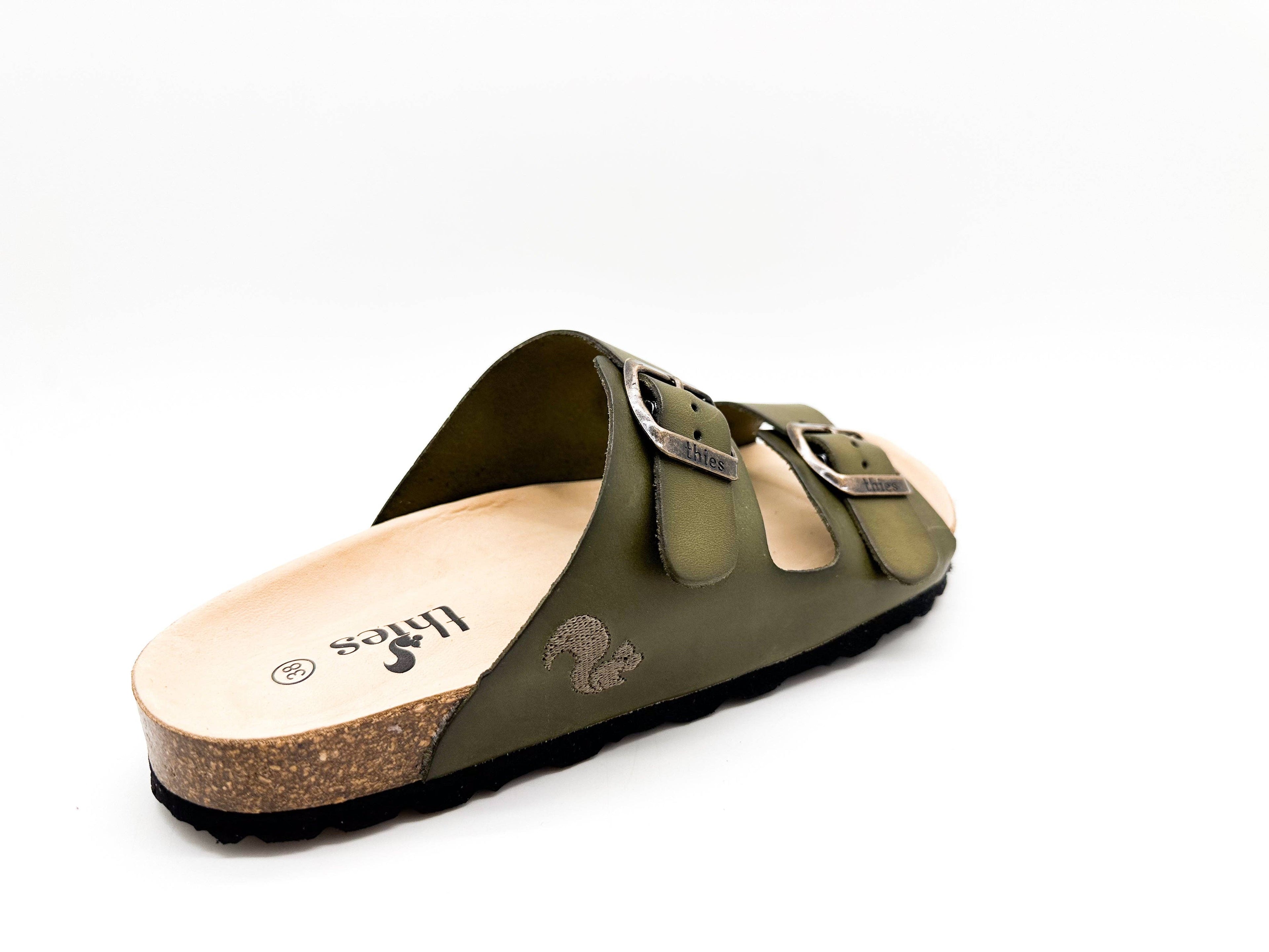 Thies 1856 ® Eco-Ledersandale Avocado
