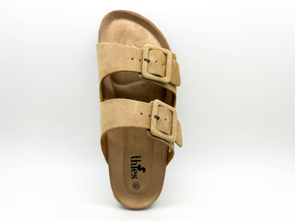 Thies 1856 ® Eco Bio bezogene Sandale vegan Haselnuss