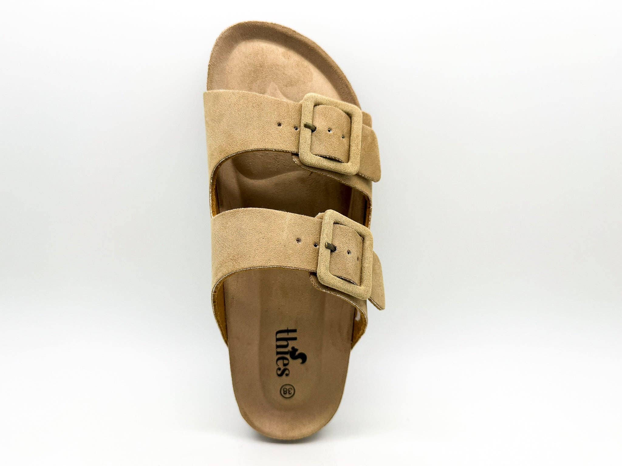 Thies 1856 ® Eco Bio bezogene Sandale vegan Haselnuss