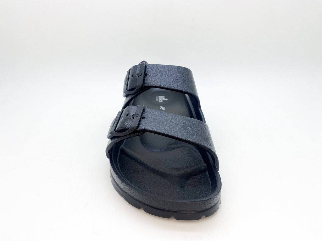 Thies 1856 ® Ecofoam vegane Sandale in Schwarz