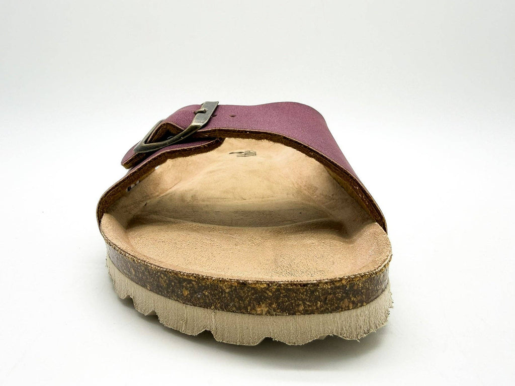 Thies 1856 ® Eco Bio Riemensandale vegan pflaumenfarben