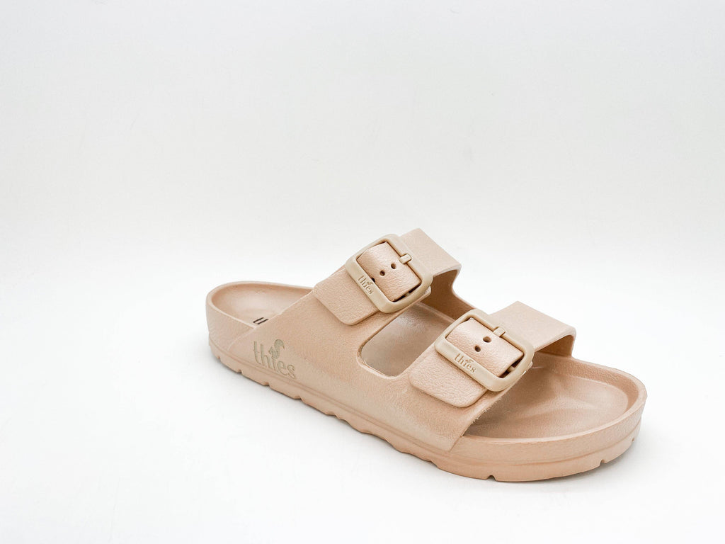 Thies 1856 ® Ecofoam vegane Sandale in Bronze