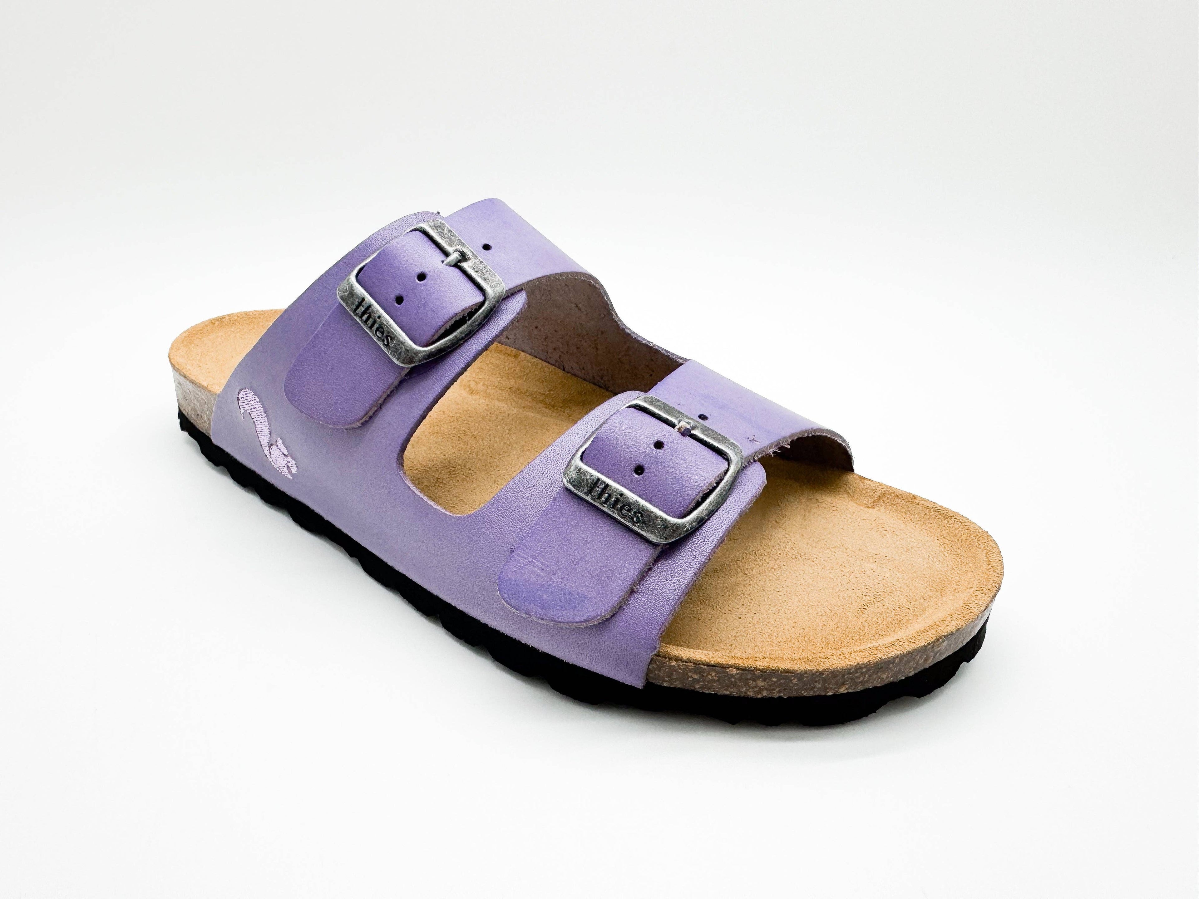 Thies 1856 ® Eco-Leder-Sandale Lavendel