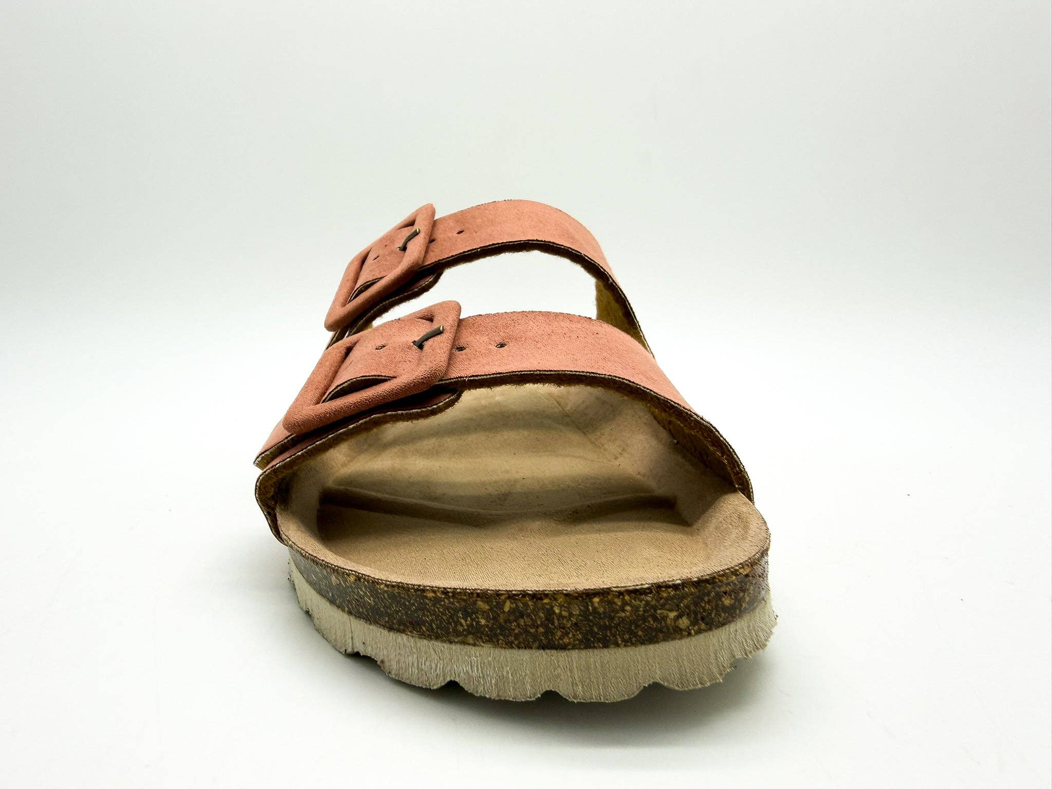 Thies 1856 ® Eco Bio bedeckte Sandale, vegan, Terrakotta-Rose: Rosa / Veggie-Wildleder recyceltes PES / 39