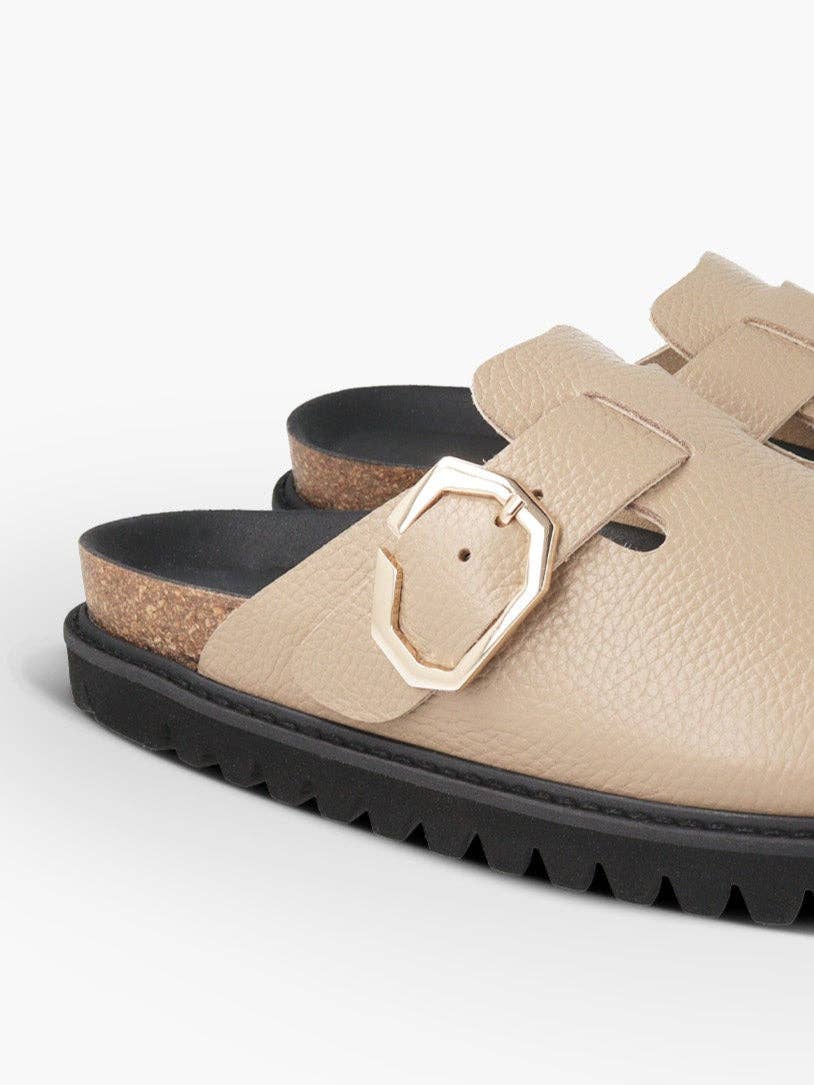 INDIANA GEPRÄGTES LEDER TAUPE