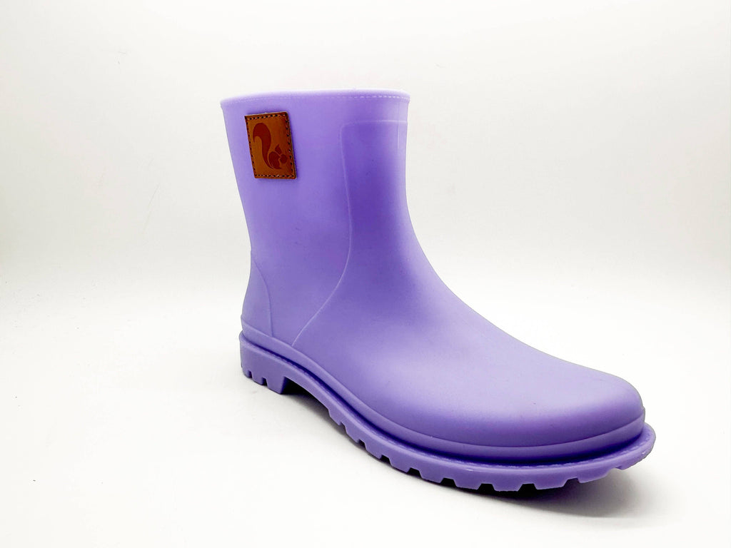 Thies ® Bio-Regenstiefel Lavendel vegan | 100 % wasserdichte, biologisch abbaubare Regenstiefel