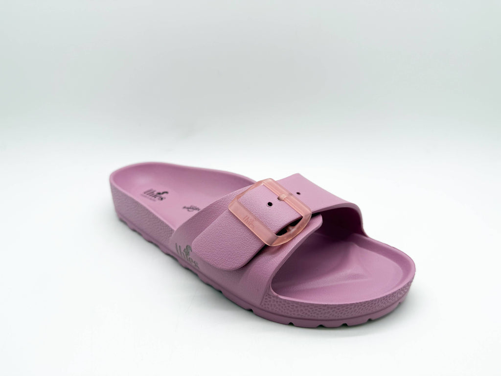 Thies 1856 ® Ecofoam Riemchensandale vegan Malva