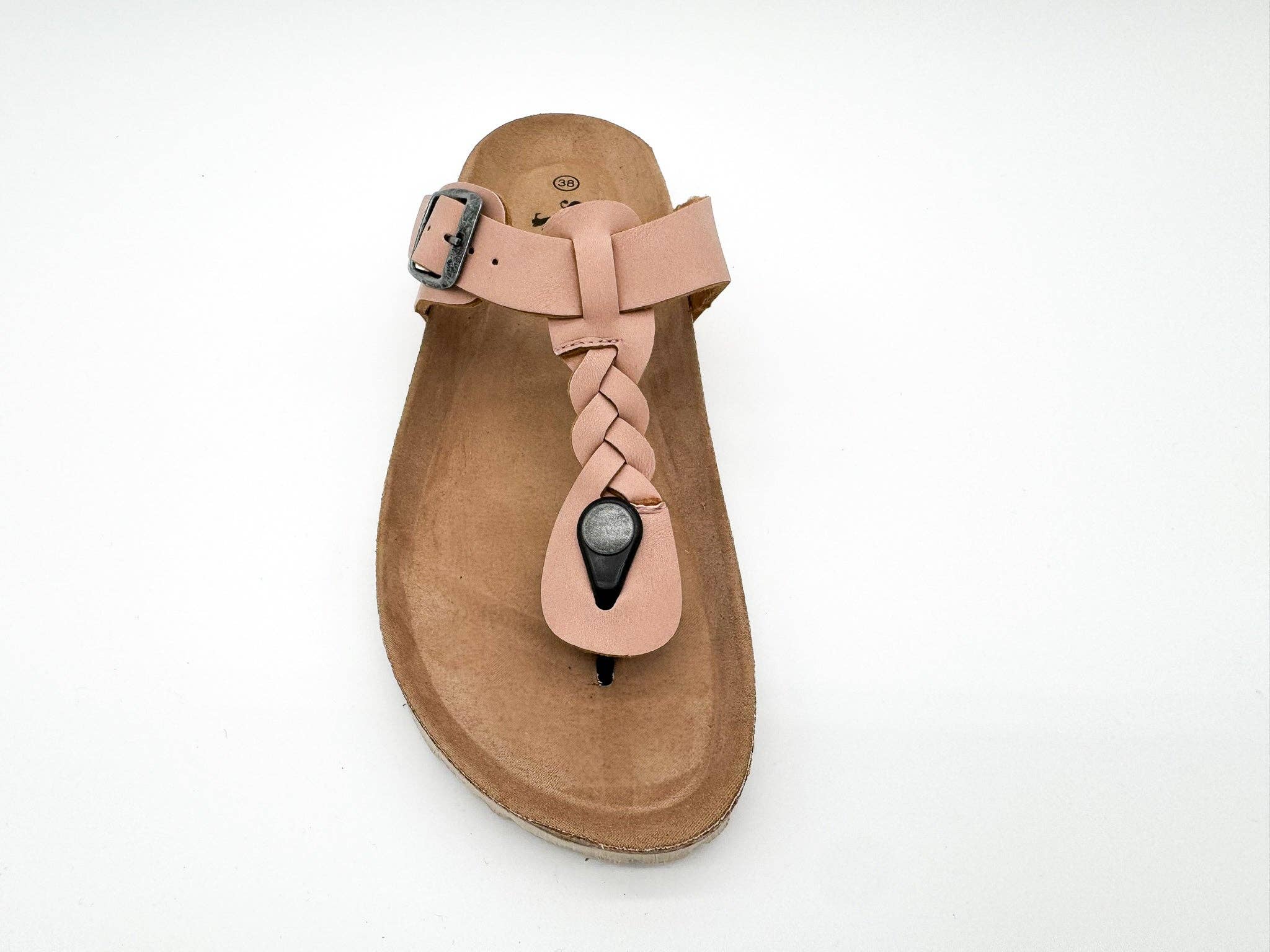 Thies 1856 ® Eco Thong Braid Sandale vegan blassrosa
