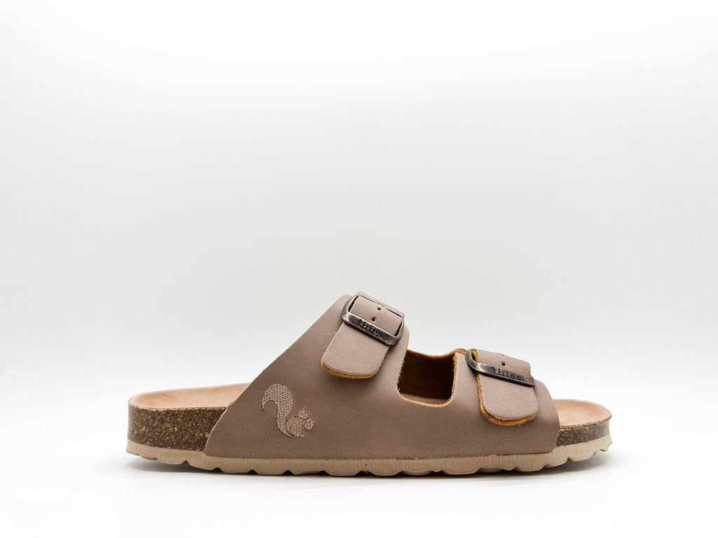 Thies 1856 ® Eco Bio vegane Sandalen in Elefantengrau