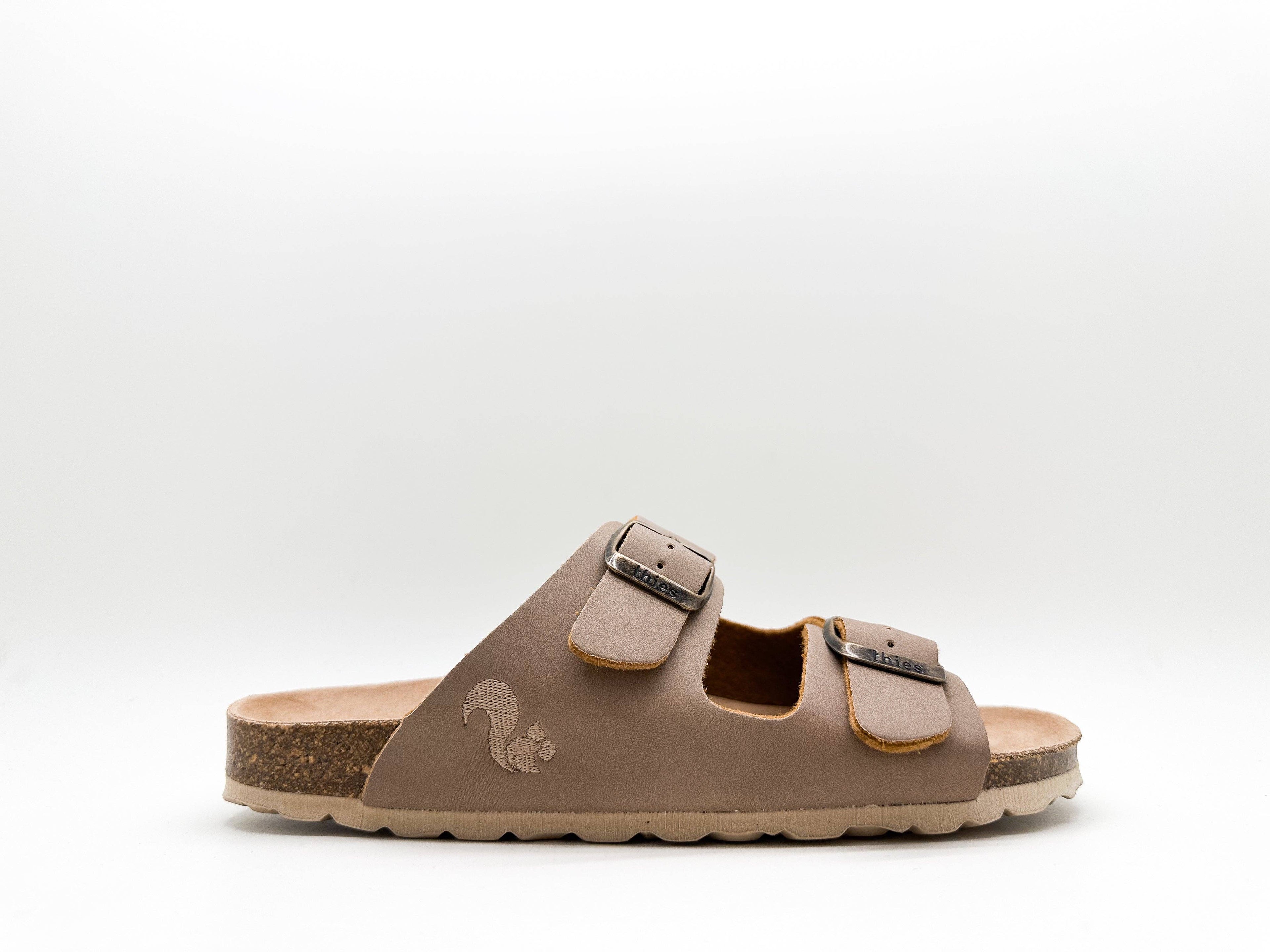 Thies 1856 ® Eco Bio vegane Sandalen in Elefantengrau