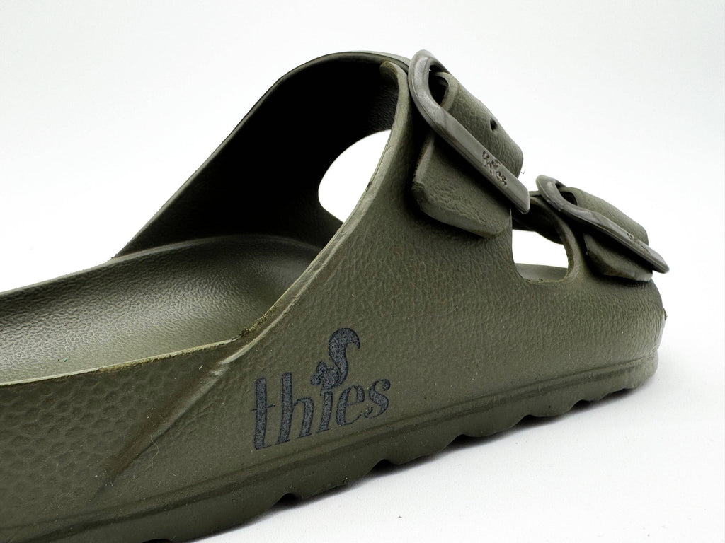 Thies 1856 ® Ecofoam Sandale vegan oliv