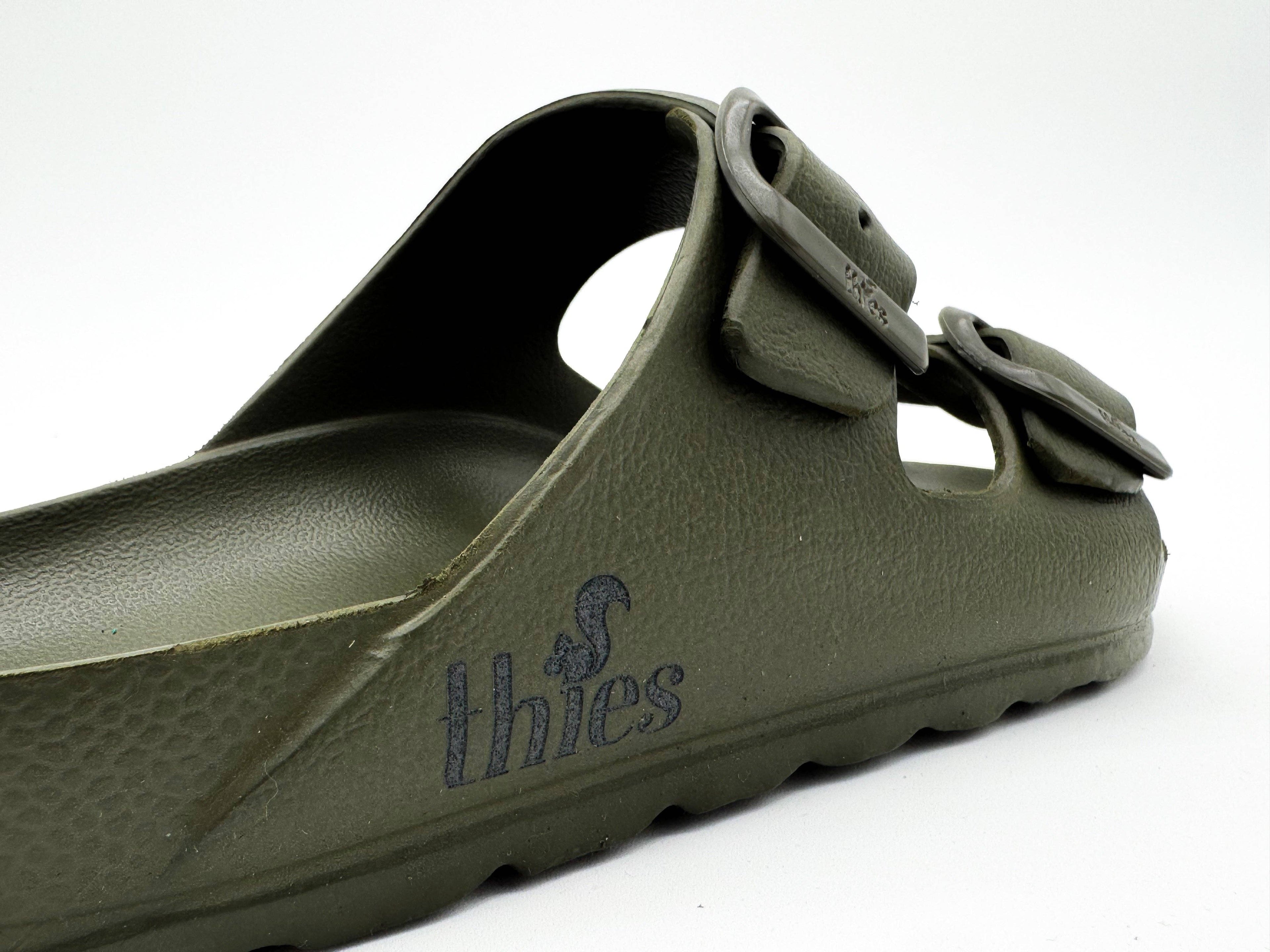 Thies 1856 ® Ecofoam Sandale vegan oliv