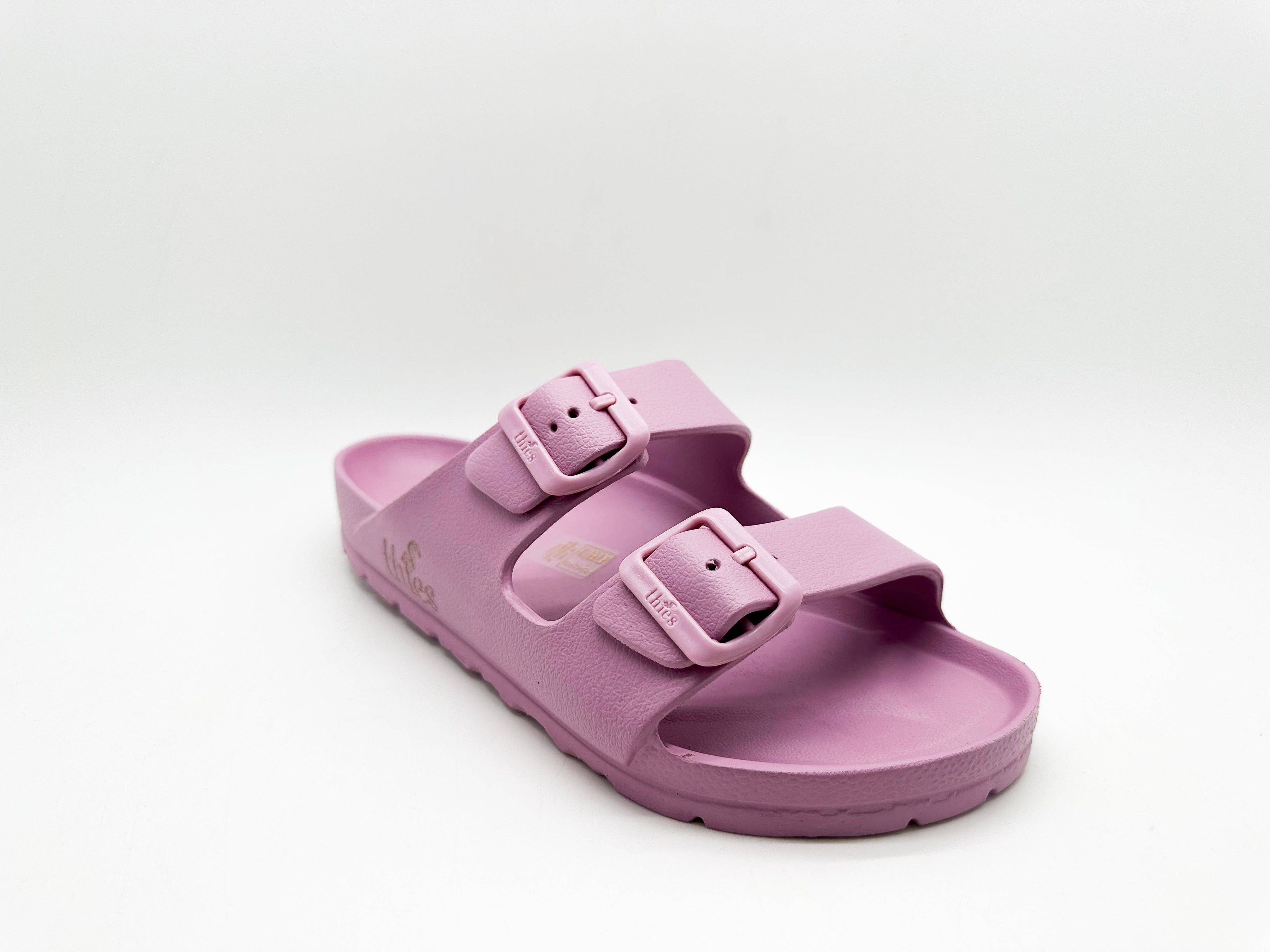 Thies 1856 ® Ecofoam vegane Sandale in Malve