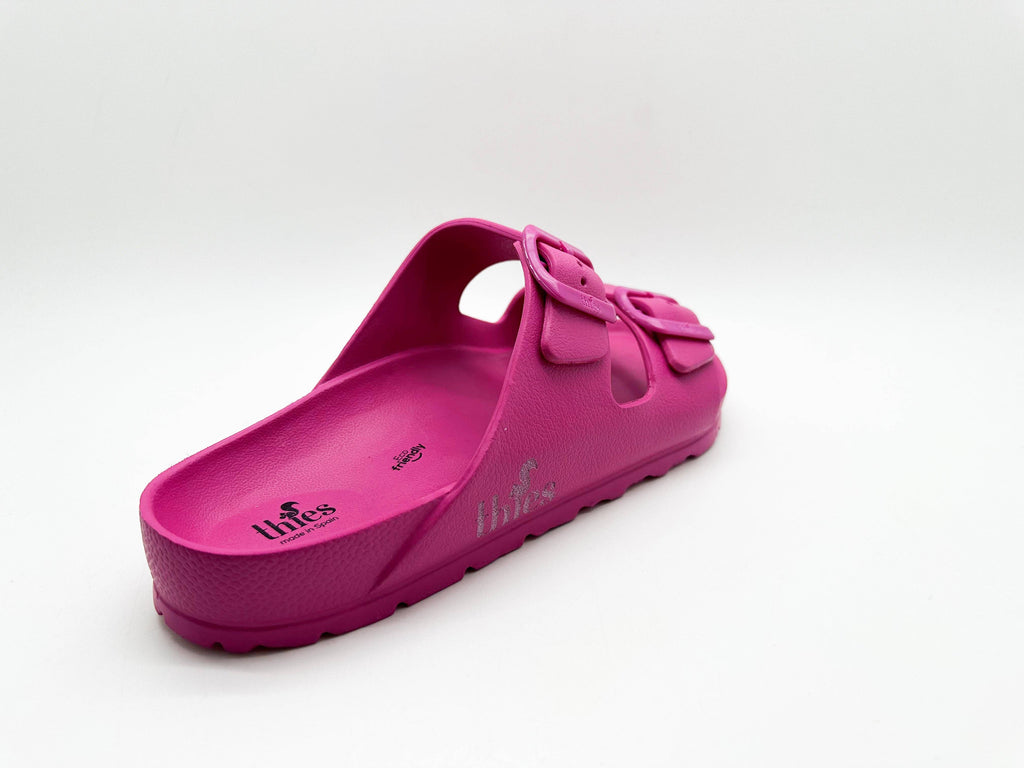 Thies 1856 ® Ecofoam vegane Sandale in orchidee-pink