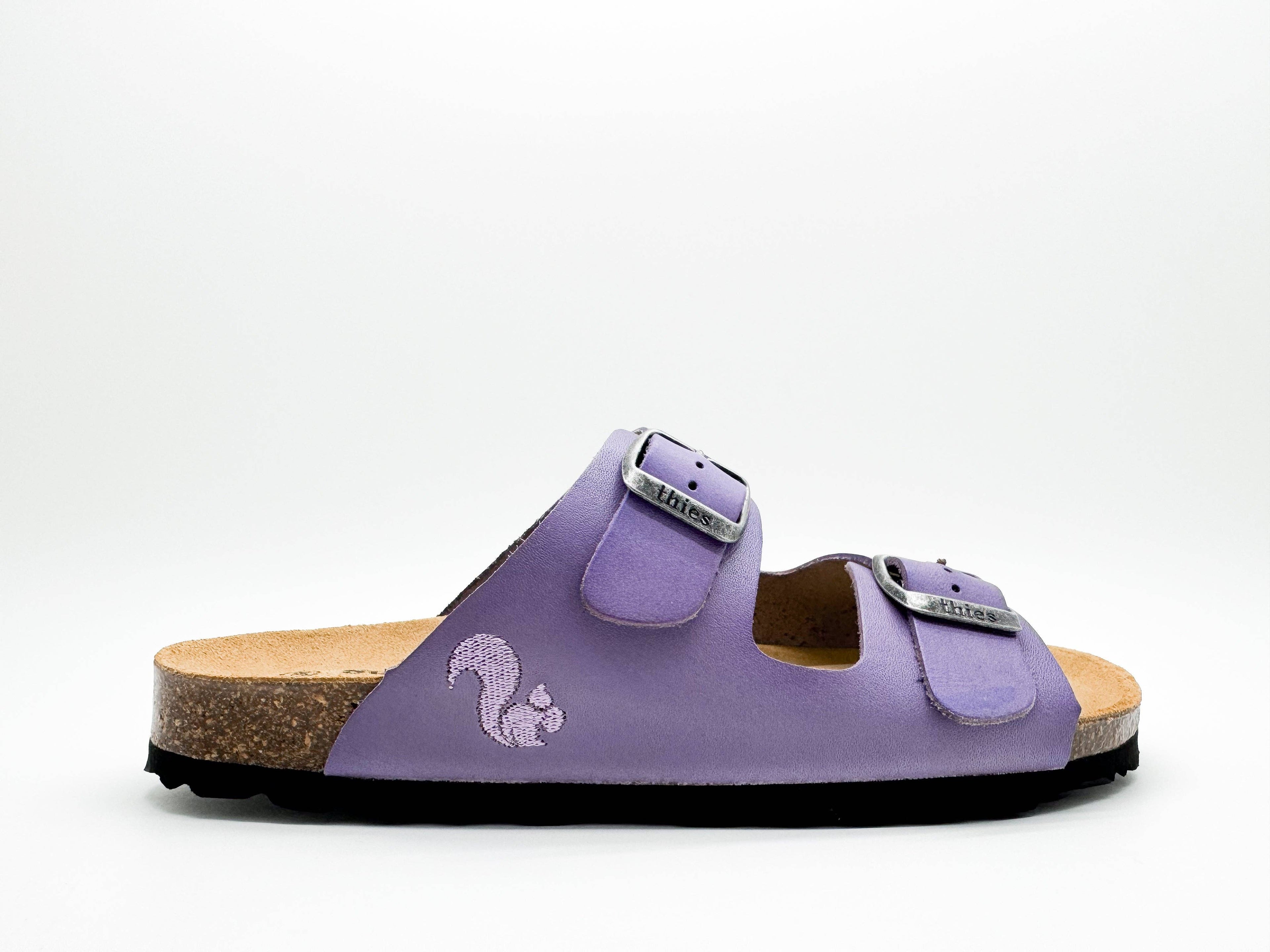 Thies 1856 ® Eco-Leder-Sandale Lavendel