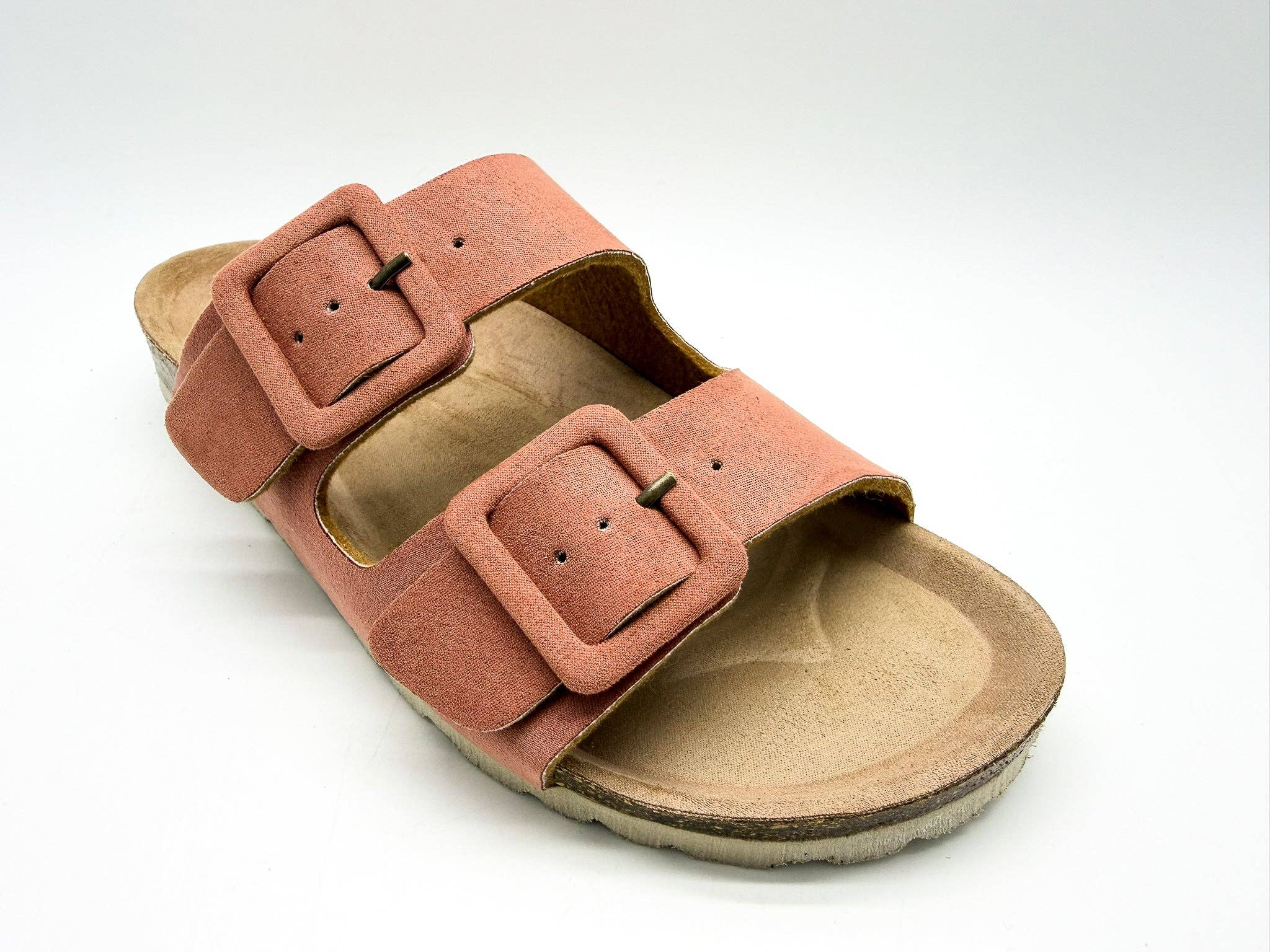 Thies 1856 ® Eco Bio bedeckte Sandale, vegan, Terrakotta-Rose: Rosa / Veggie-Wildleder recyceltes PES / 40