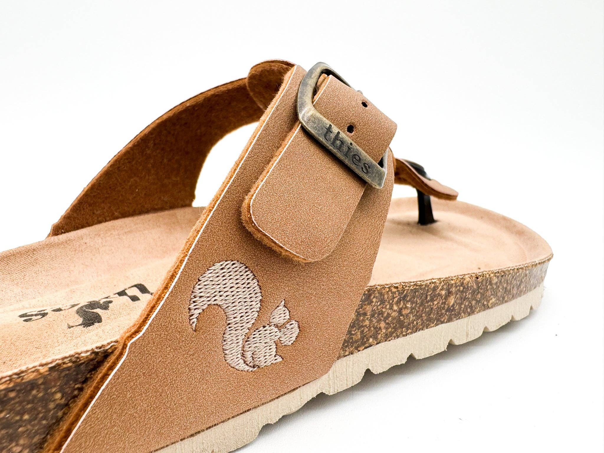 Thies 1856 ® Eco Thong Braid Sandale vegan Cashew