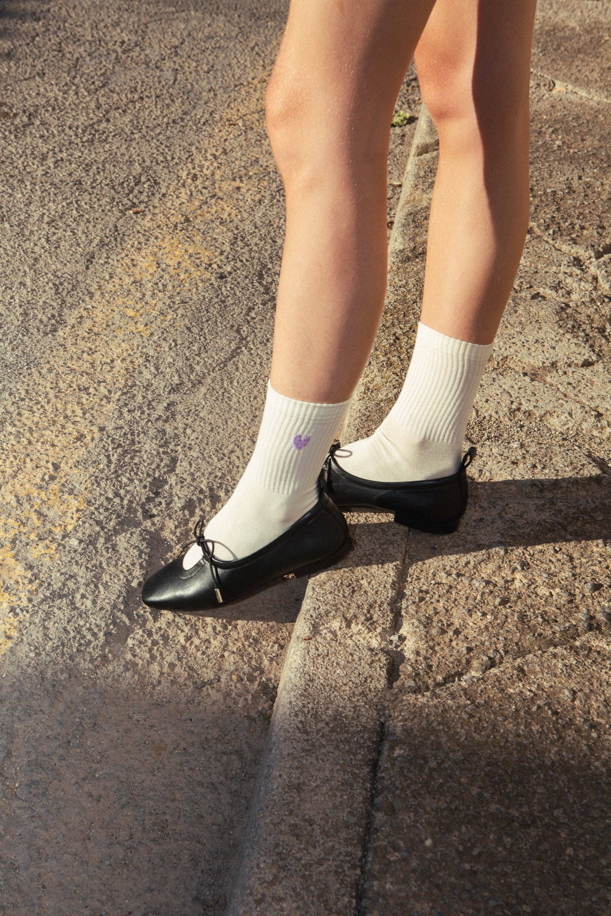 Malve Herz Socken