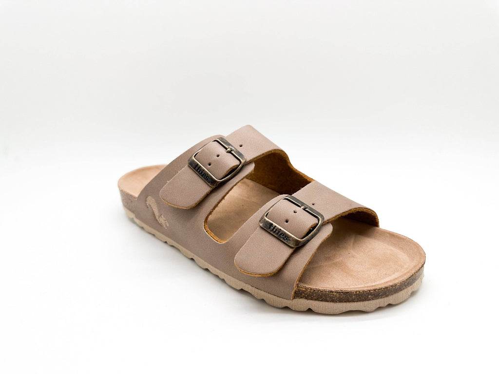 Thies 1856 ® Eco Bio vegane Sandalen in Elefantengrau