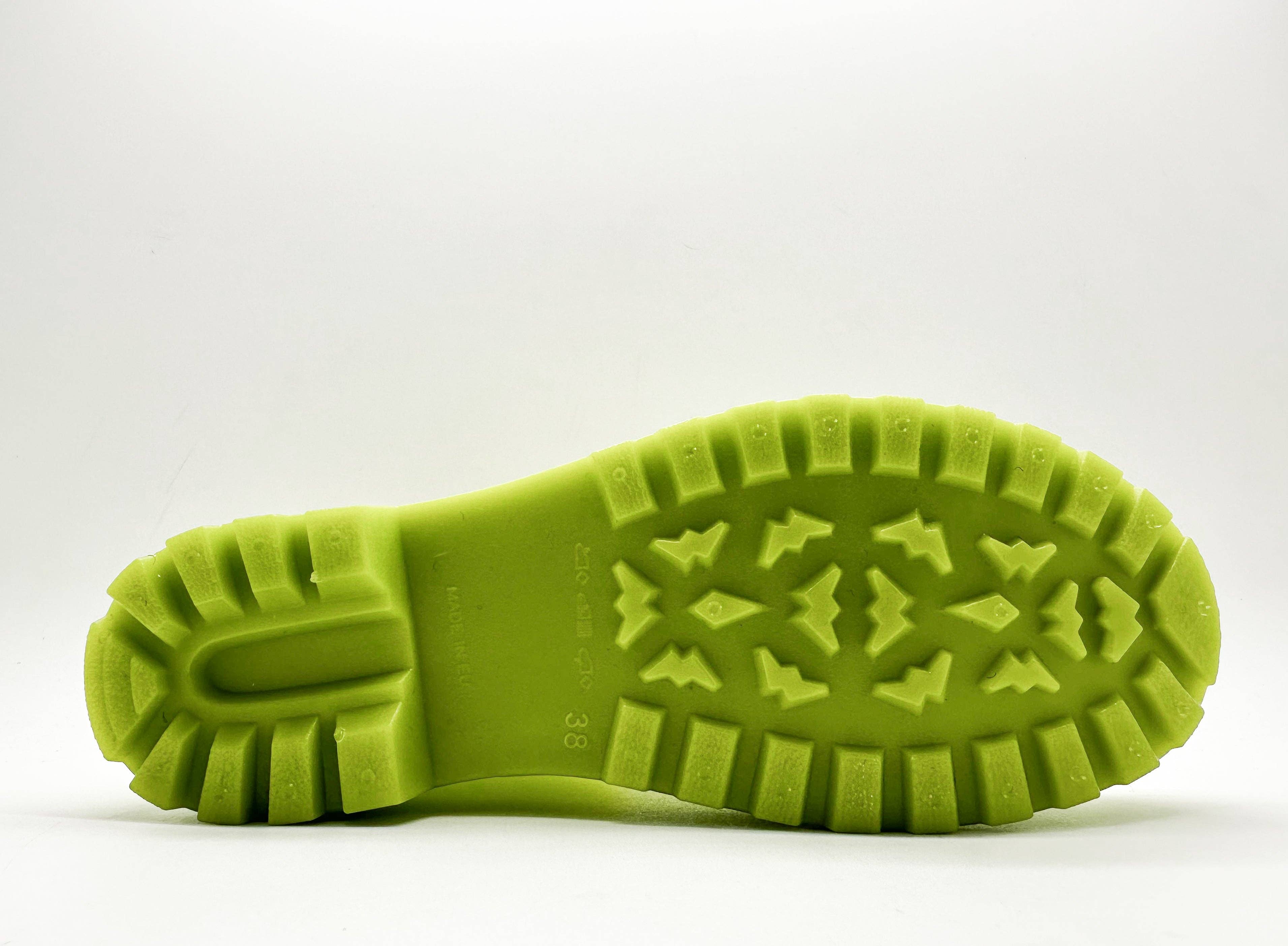 Thies ® Bio Regenstiefel Limette vegan | 100% wasserdichte biologisch abbaubare Regenstiefel
