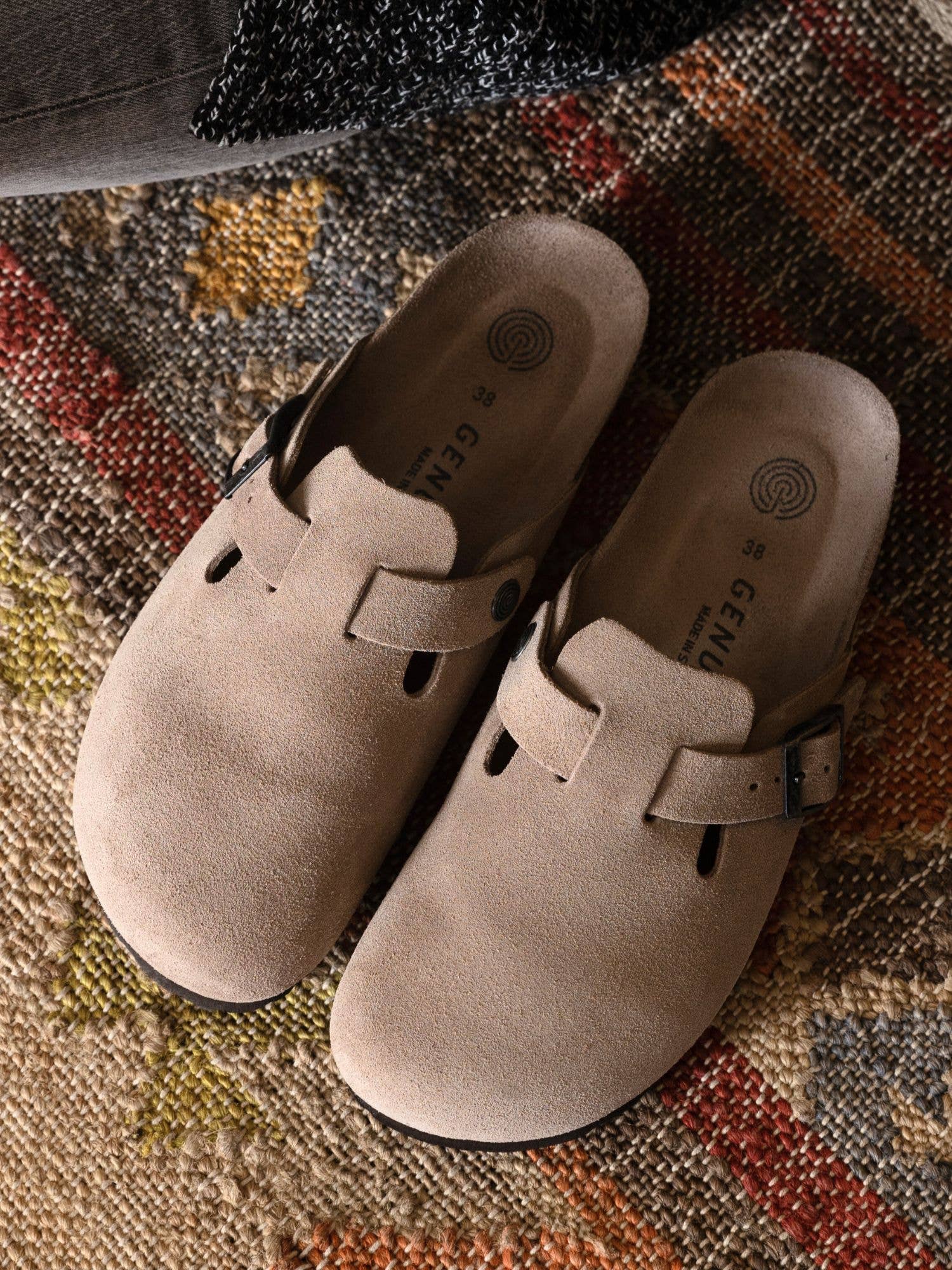 RIVA VELOUR TAUPE Unisex Clogs