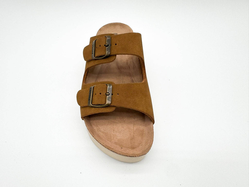 Thies 1856 ® Eco Bio Plateau Sandale vegan cognac