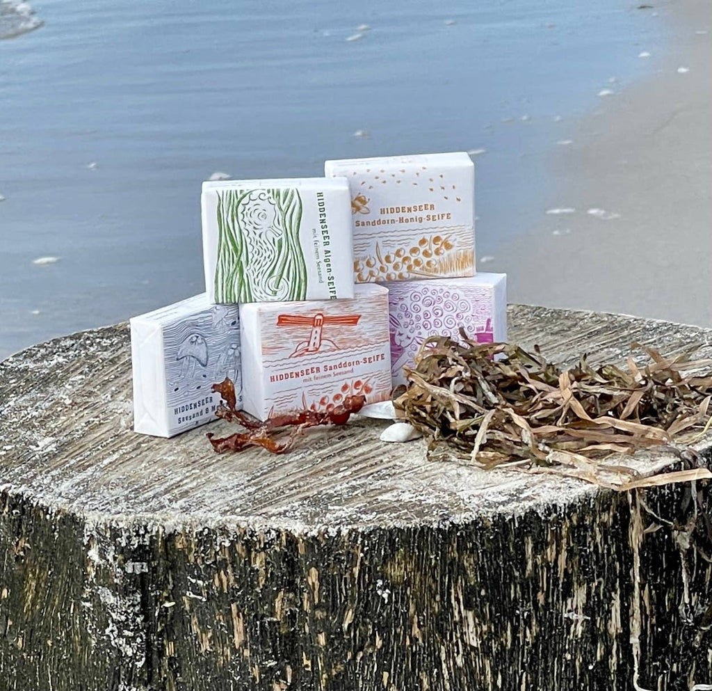 Handgemachte Seesand & Meersalzseife Peeling Hiddensee Salz