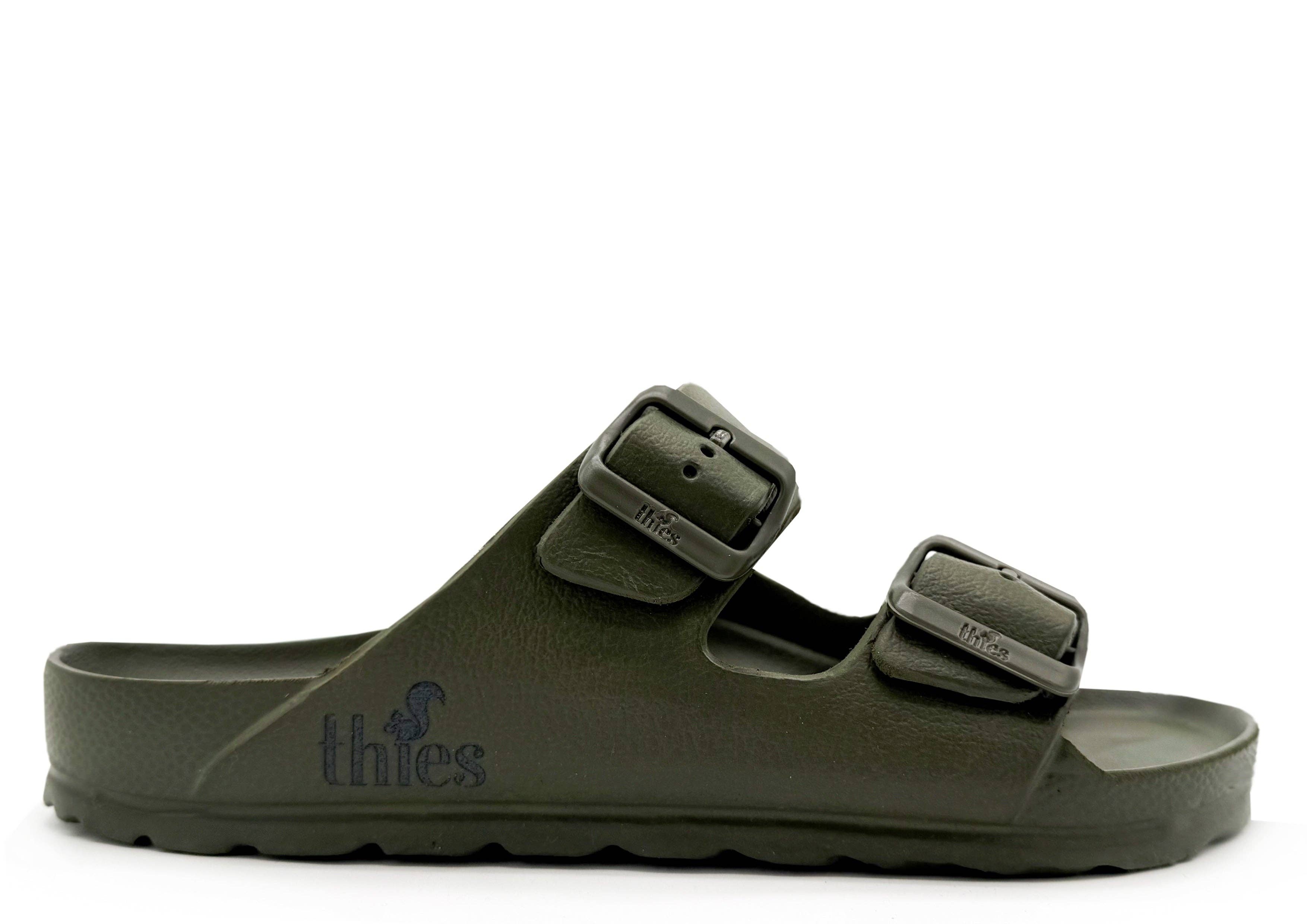 Thies 1856 ® Ecofoam Sandale vegan oliv