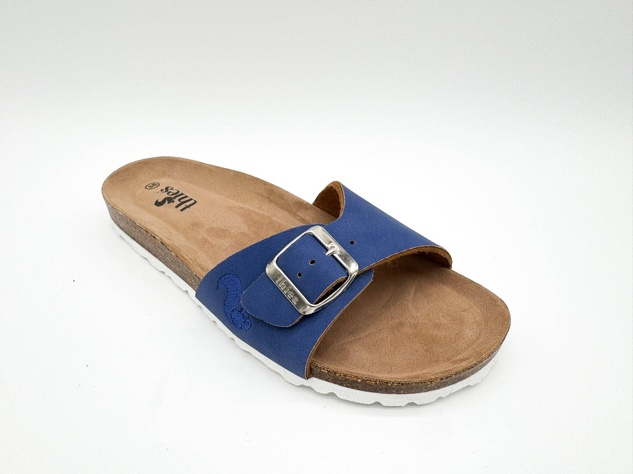 Thies 1856 ® Eco Bio Riemensandale vegan blau