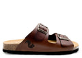 Thies 1856 ® Eco-Ledersandale dunkelbraun