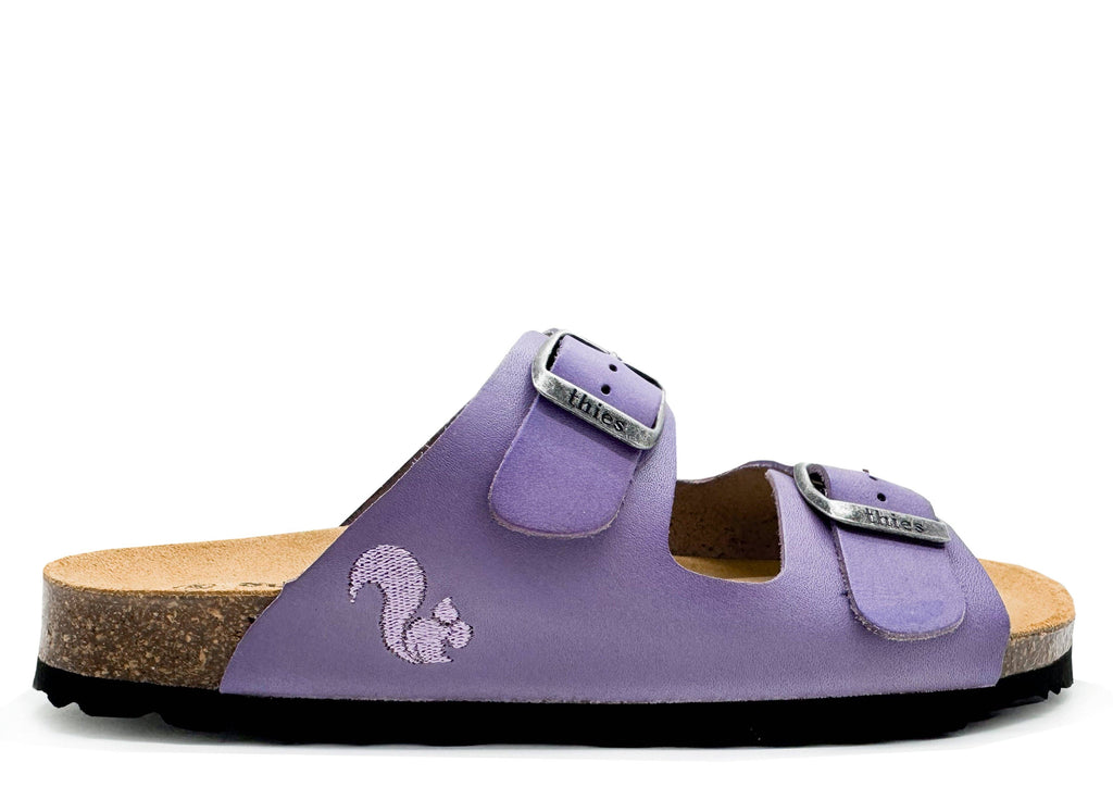 Thies 1856 ® Eco-Leder-Sandale Lavendel