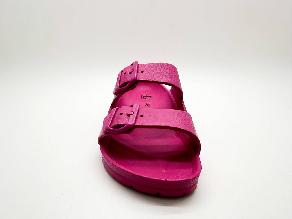 Thies 1856 ® Ecofoam vegane Sandale in orchidee-pink